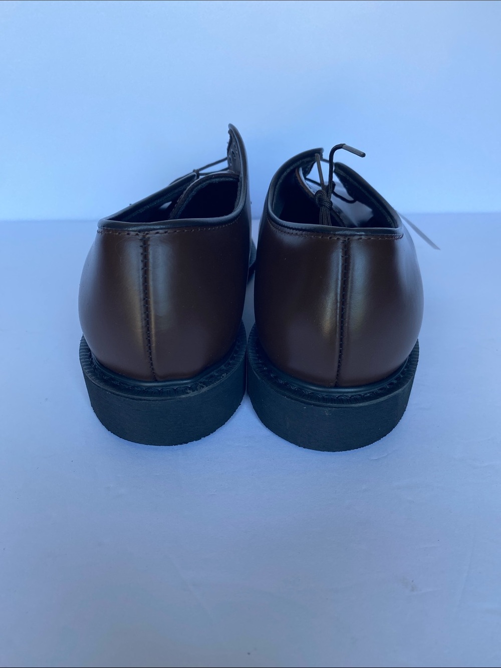 Capps Shoe Company Men’s AGSU Brown Leather Oxfords 9.5 3E - Picture 4 of 9